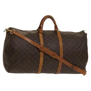 LOUIS VUITTON Monogram Keepall Bandouliere 60 Boston Bag M41412